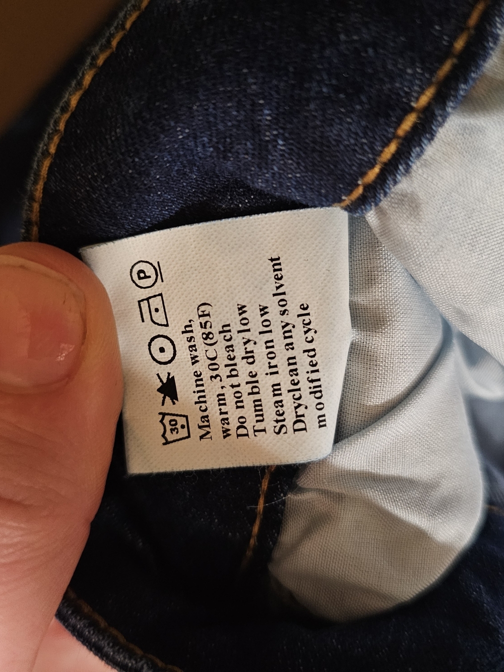 High-Waisted Wide-Leg Jeans - Dark Blue - Picture 6 of 11